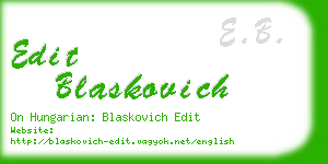 edit blaskovich business card